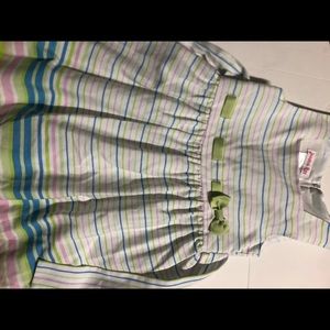 Midway long dress for a little girl